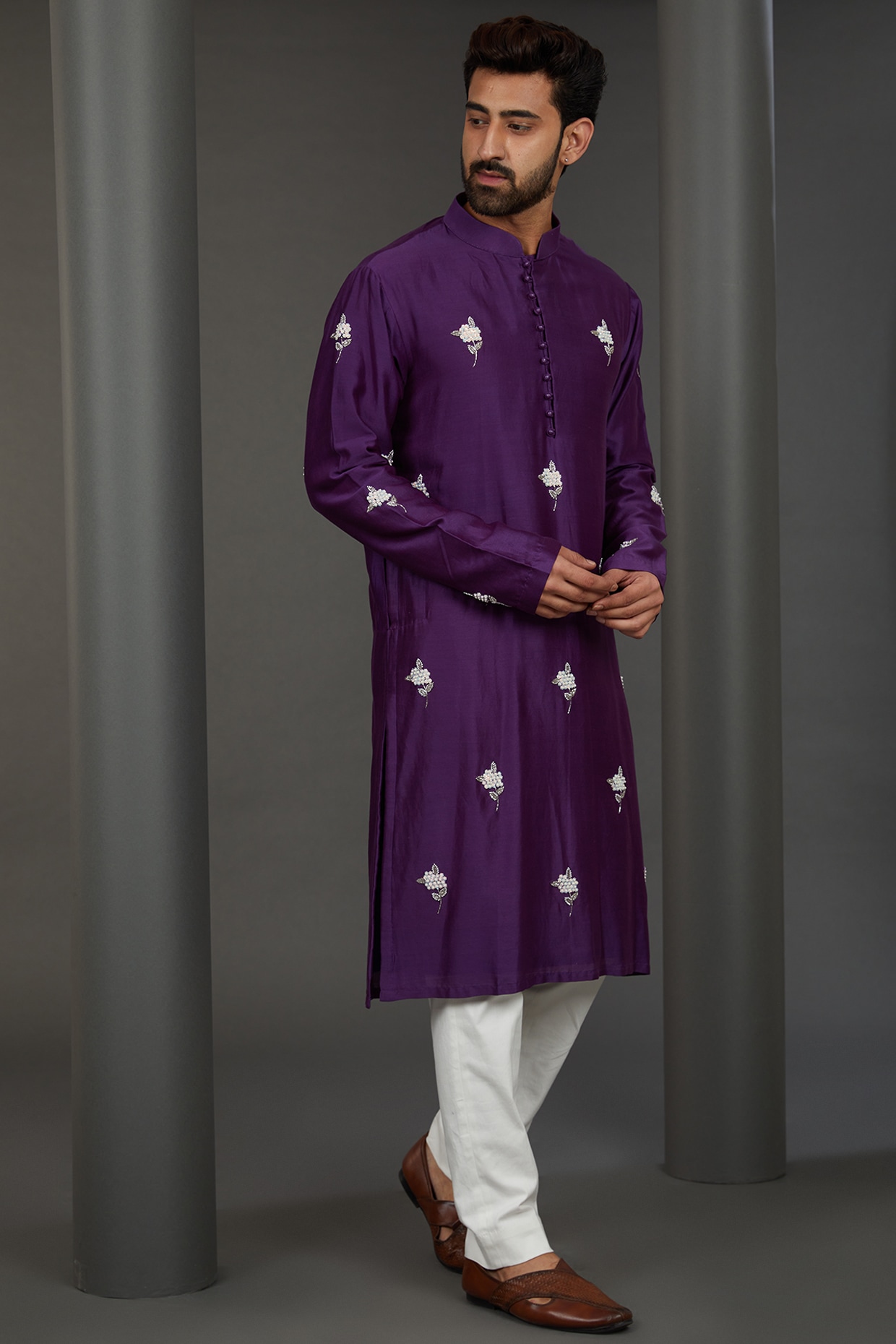 Purple kurta online pajama