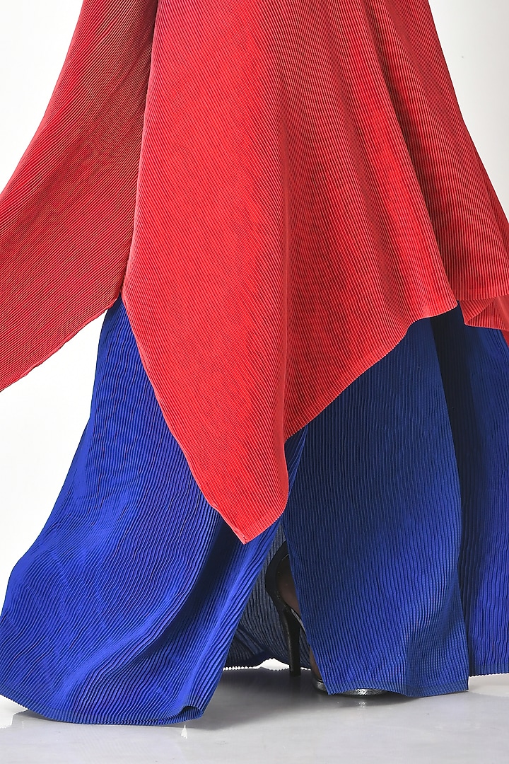 Indigo Wide-Legged Trousers by Kiran Uttam Ghosh at Pernia's Pop Up Shop