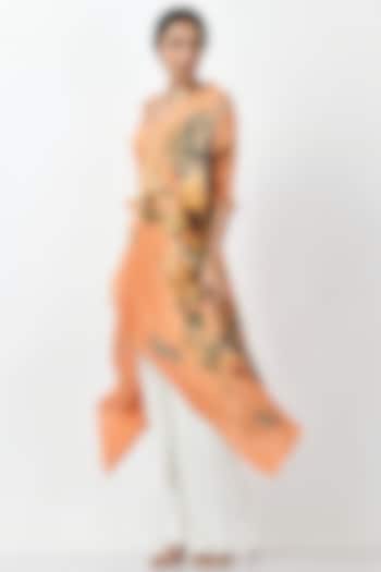 Mango Sunflower Printed Wrap by Kiran Uttam Ghosh at Pernia's Pop Up Shop