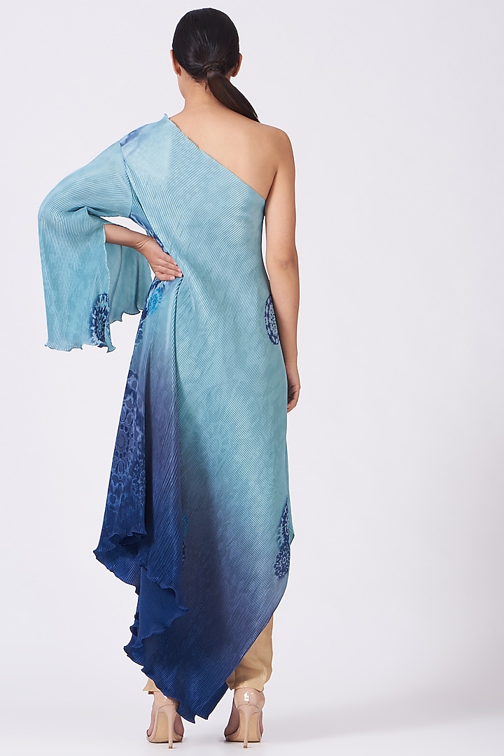 Beige Silk Pants by Kiran Uttam Ghosh at Pernia's Pop Up Shop