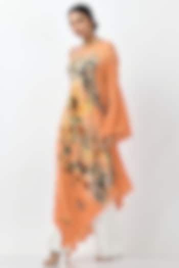 Mango Printed One-Shoulder Dress by Kiran Uttam Ghosh
