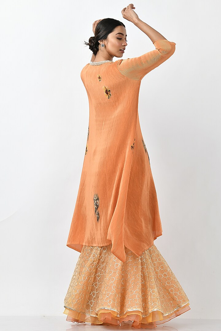 Mango Printed & Embroidered Kaftan by Kiran Uttam Ghosh at Pernia's Pop Up Shop