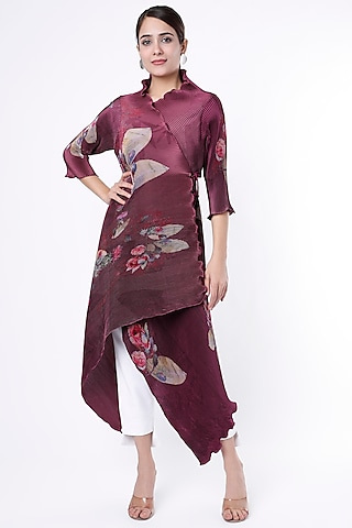 Blackberry Printed Wrap by Kiran Uttam Ghosh