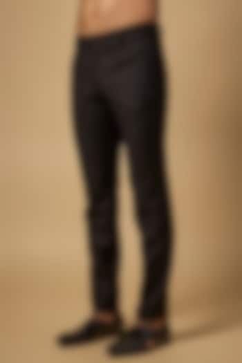 Black Suiting Pants by Kunal Rawal at Pernia's Pop Up Shop