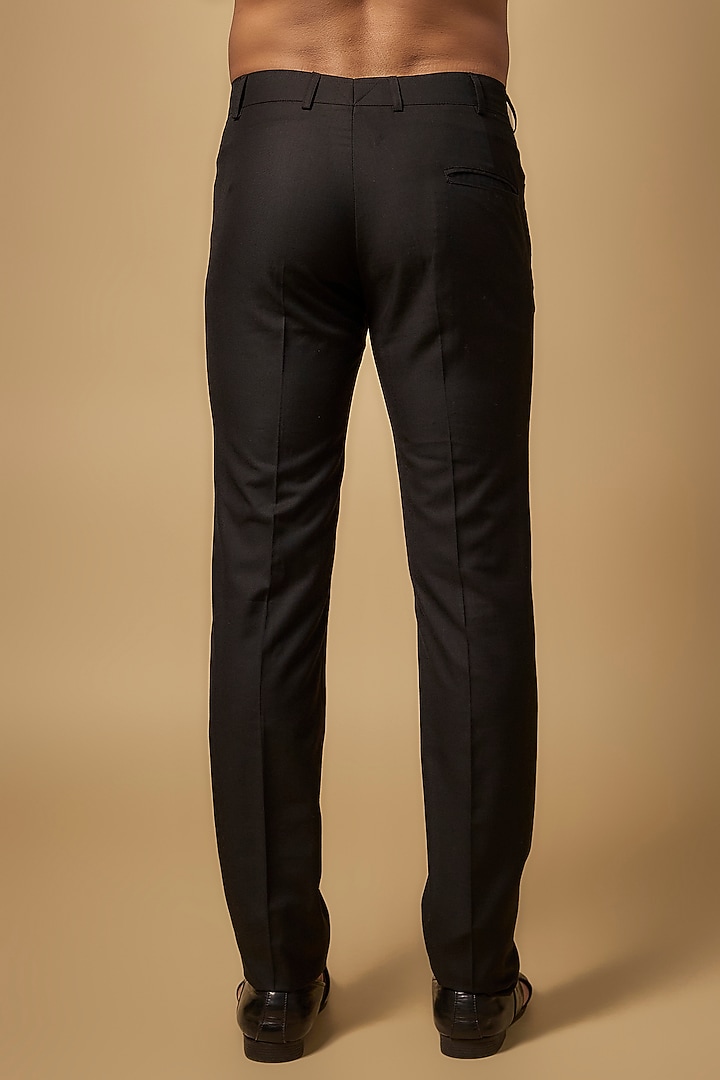 Black Suiting Pants by Kunal Rawal at Pernia's Pop Up Shop