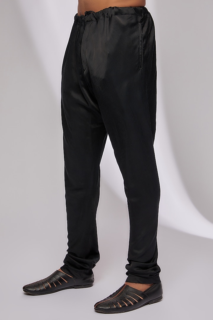Black Suiting Embroidered Groom Indowestern Set by Kunal Rawal at Pernia's Pop Up Shop