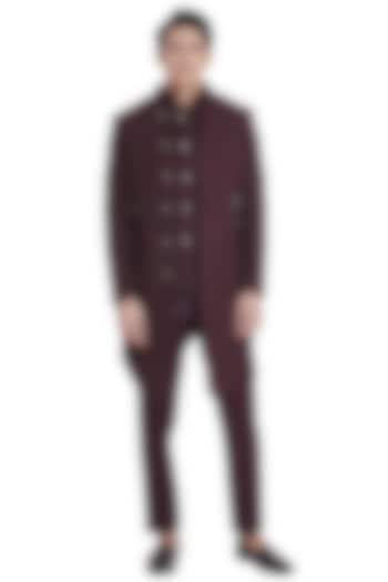 Wine Deconstructed Open Indo-Western Jacket by Kunal Rawal at Pernia's Pop Up Shop