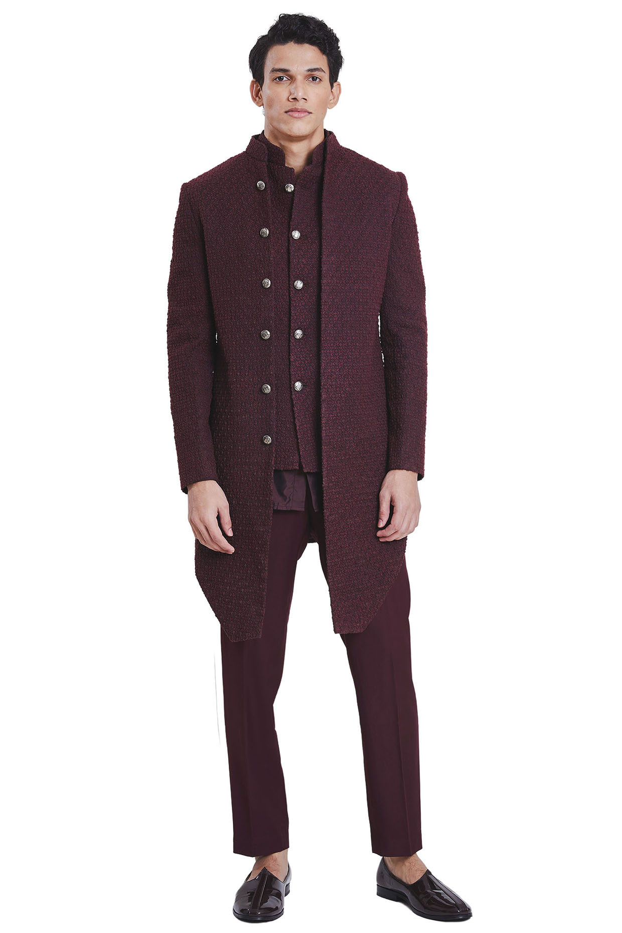 Wine Deconstructed Open Indo-Western Jacket by Kunal Rawal at Pernia's Pop Up Shop