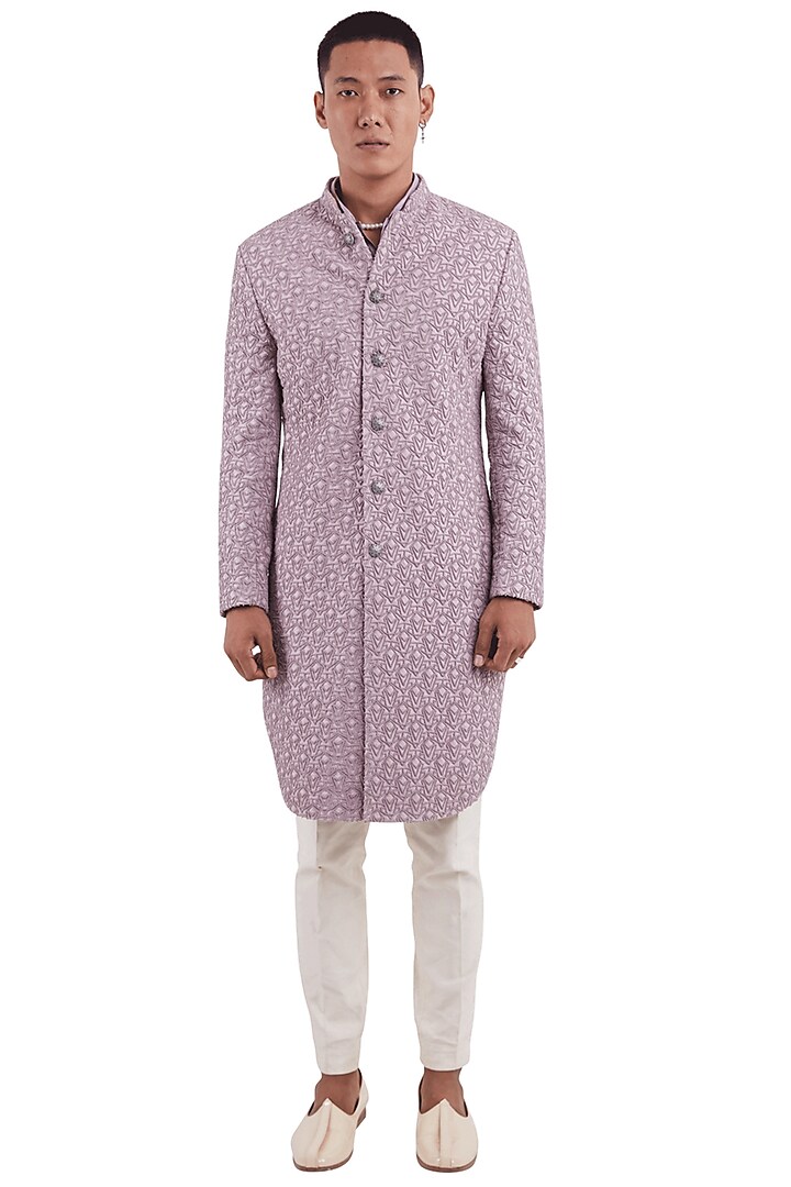 Lilac Suiting Jacket by Kunal Rawal