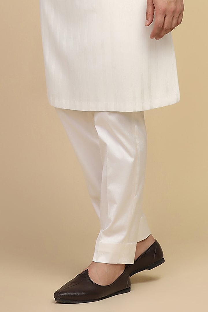 Dusty Pink Poly Knit Bead Embroidered Bundi Set by Kushal's Men at Pernia's Pop Up Shop