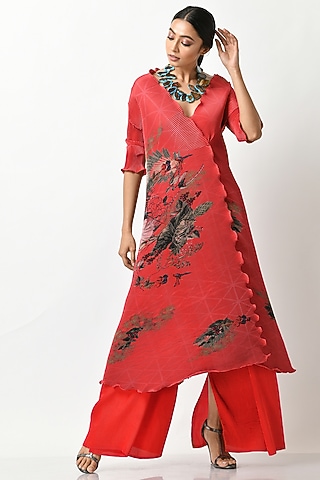 fashion to figure maxi dresses Girl's Floral Kurti and Skirt Set - COTLAND FASHION main image 1