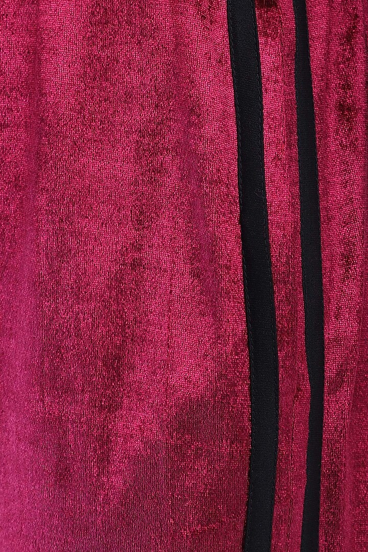 Maroon jogger pants available only at Pernia's Pop Up Shop.