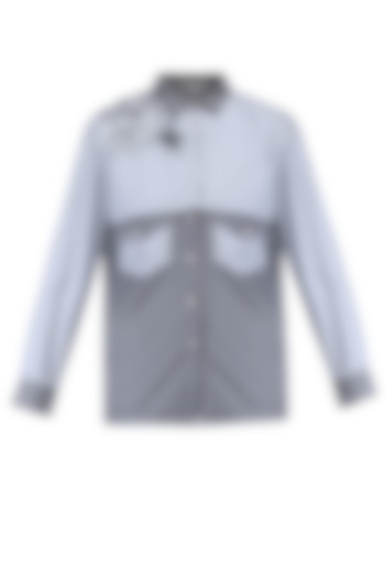 Grey overlay panel shirt by KUKOON