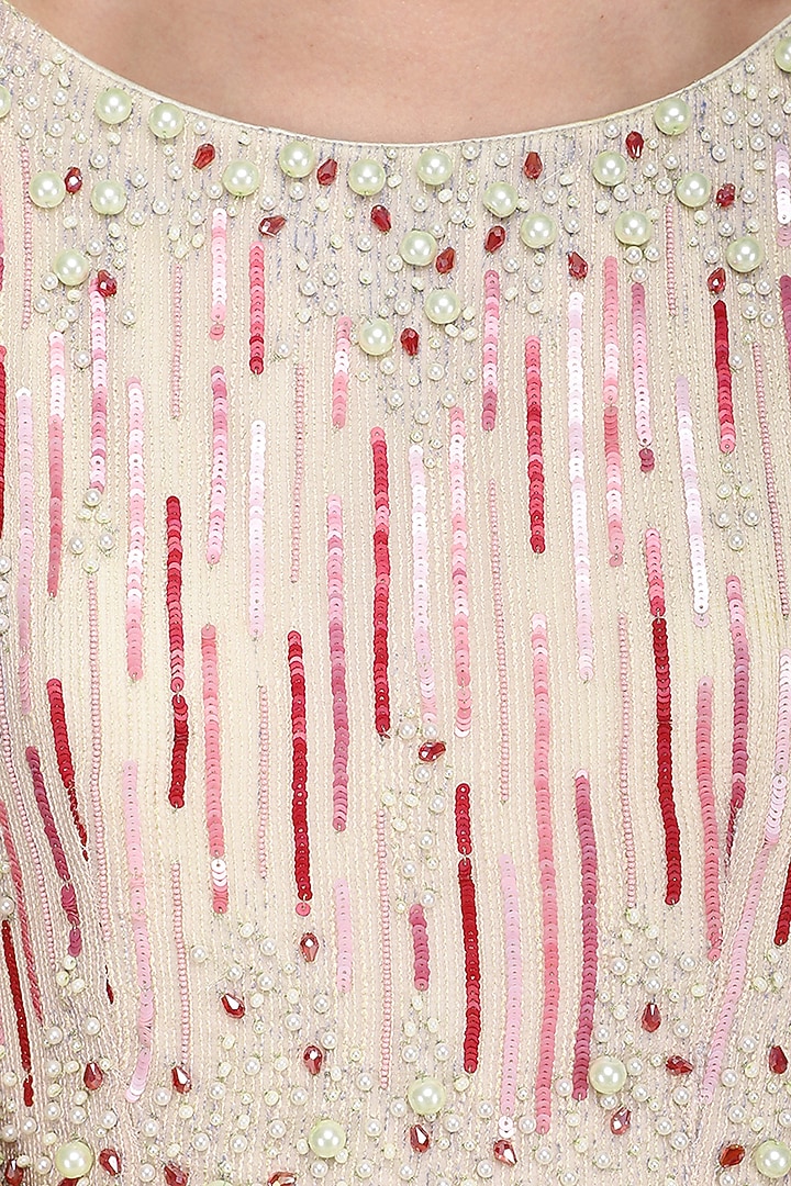 Light pink embroidered gown available only at Pernia's Pop Up Shop.