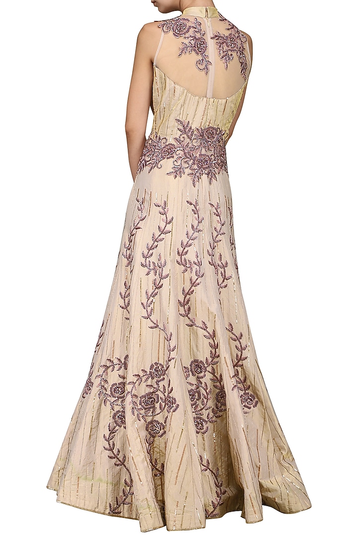 Rose gold embroidered gown available only at Pernia's Pop Up Shop.