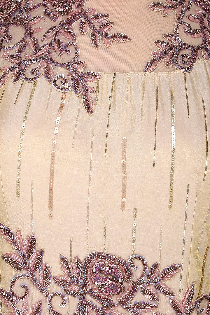 Rose gold embroidered gown available only at Pernia's Pop Up Shop.