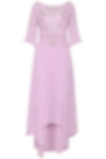 Lilac kalidar embroidered kurta set available only at Pernia's Pop Up Shop.
