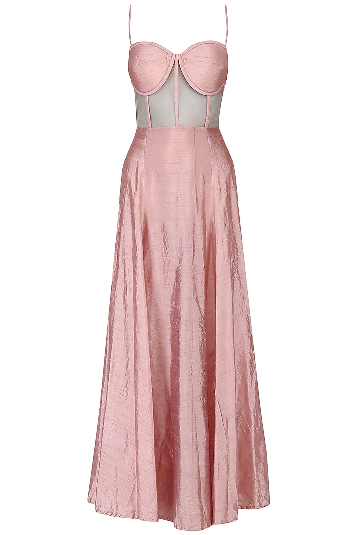 Dusty pink embroidered gown available only at Pernia's Pop Up Shop.