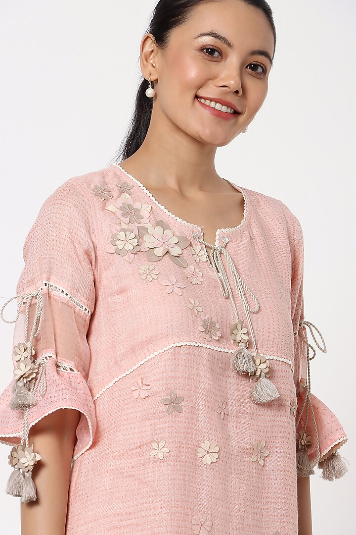 Blush Pink Midi Vacation Dress by Kaveri at Pernia's Pop Up Shop