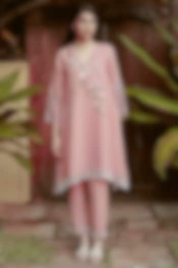 Rose Bud Linen Blend Tunic Set by Kaveri at Pernia's Pop Up Shop