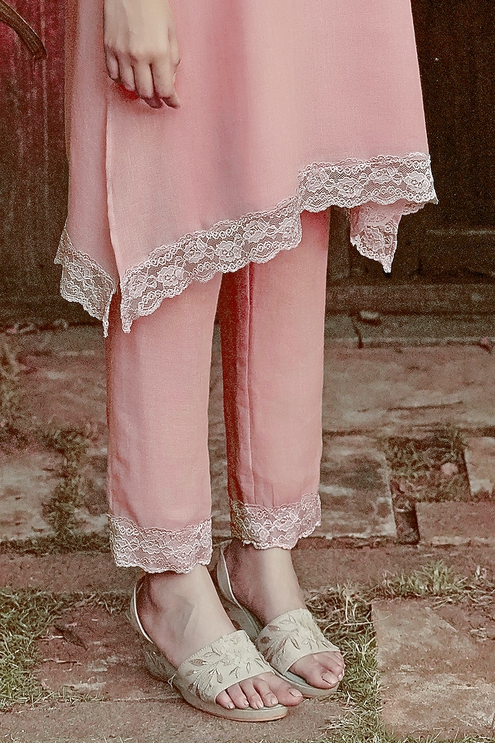 Rose Bud Linen Blend Tunic Set by Kaveri at Pernia's Pop Up Shop