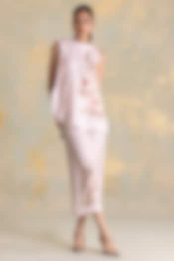 Shadow Rose-Colored Linen Blend Top by Kaveri at Pernia's Pop Up Shop