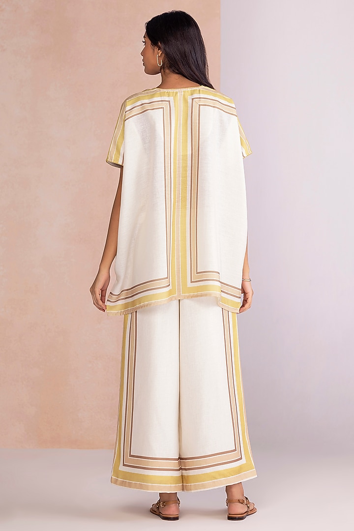Citrus Linen Striped Co-Ord Set by Kaveri at Pernia's Pop Up Shop