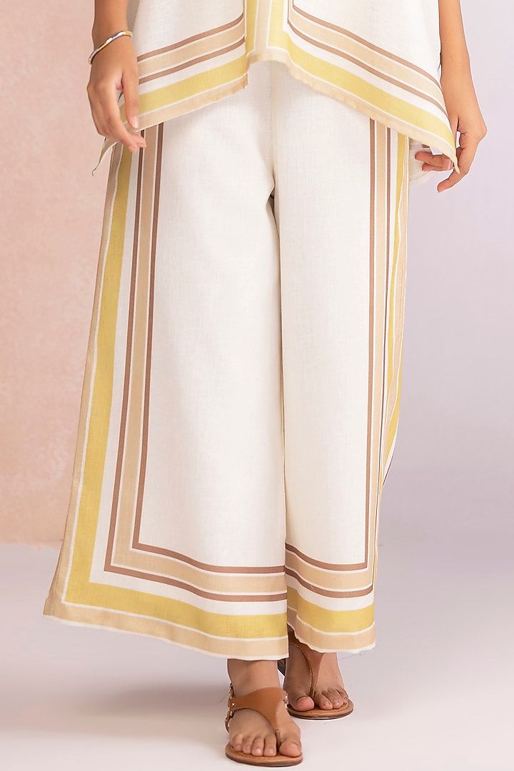 Citrus Linen Striped Co-Ord Set by Kaveri at Pernia's Pop Up Shop