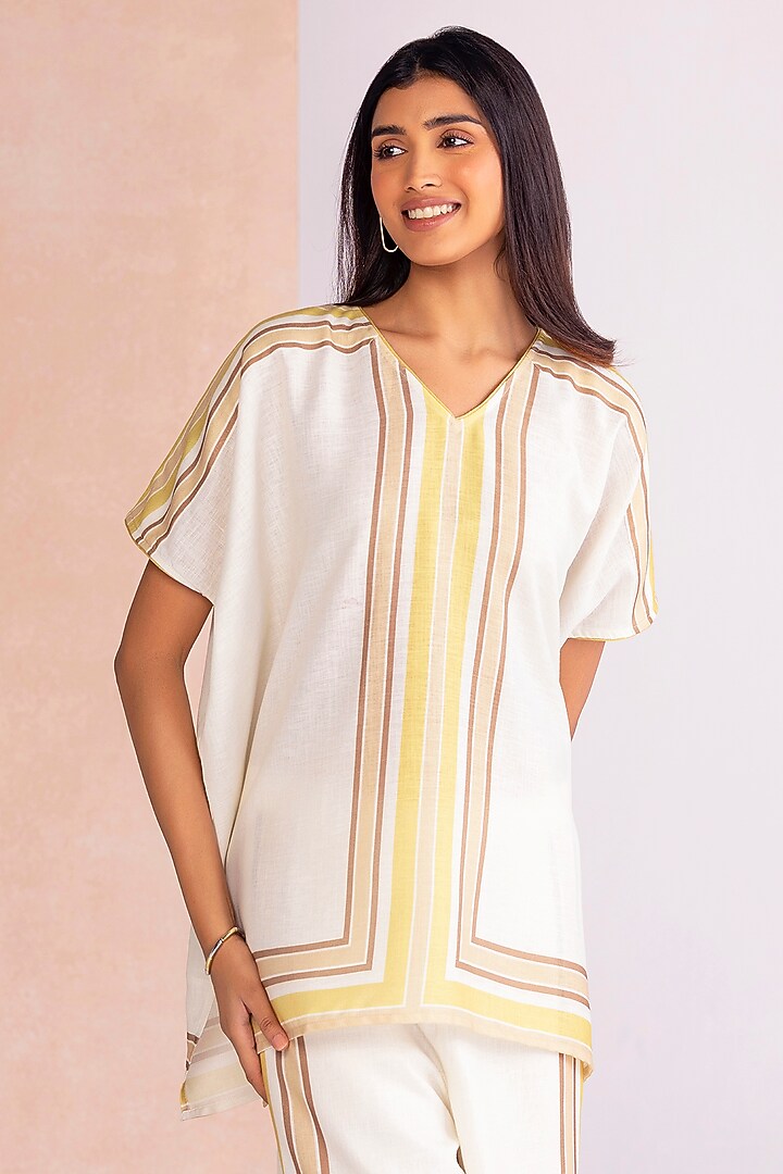 Citrus Linen Printed Top by Kaveri at Pernia's Pop Up Shop