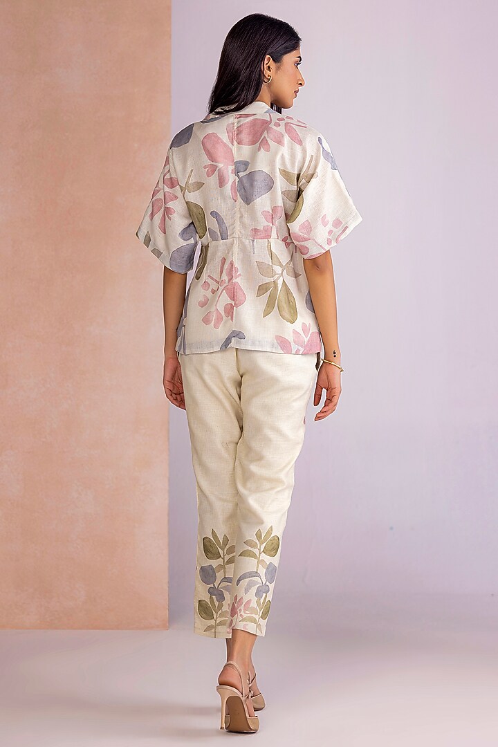 Artic-Colored Linen Blend Co-Ord Set by Kaveri at Pernia's Pop Up Shop