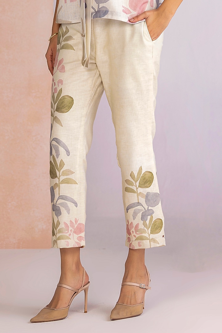 Artic-Colored Linen Blend Co-Ord Set by Kaveri at Pernia's Pop Up Shop