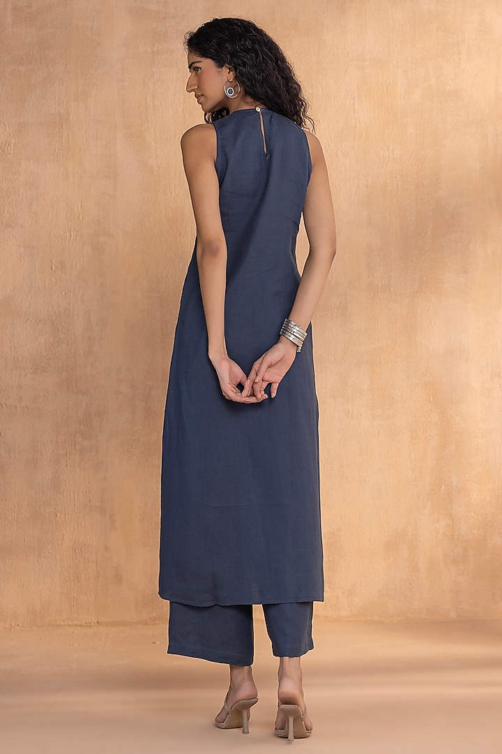 Nile-Colored Linen Co-Ord Set by Kaveri at Pernia's Pop Up Shop