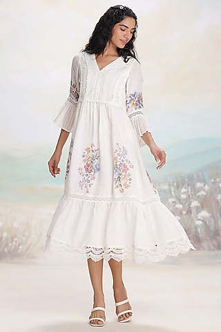 brunch dresses for women Summer Midi Dress | Luxuriance Style main image 0