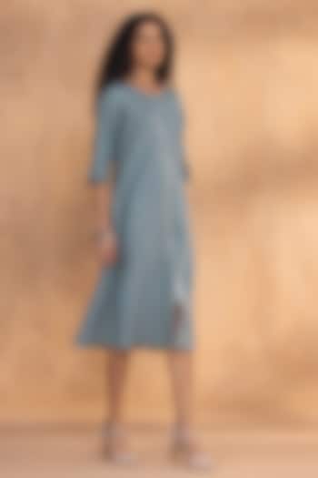 Jade Linen Summer Dress by Kaveri at Pernia's Pop Up Shop