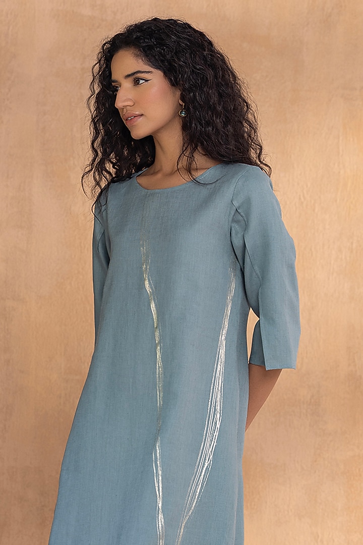 Jade Linen Summer Dress by Kaveri at Pernia's Pop Up Shop