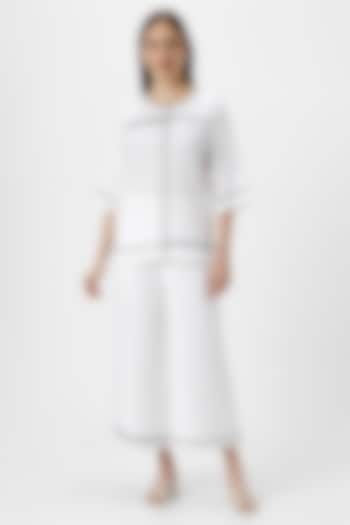 White Linen Co-ord Set by Kaveri at Pernia's Pop Up Shop