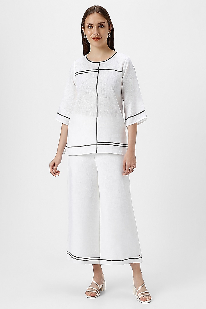 White Linen Co-ord Set by Kaveri at Pernia's Pop Up Shop