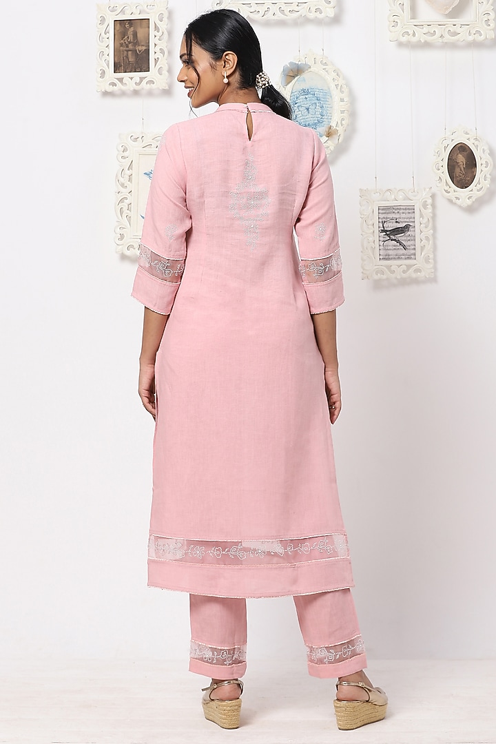 Flamingo Linen Pants by Kaveri at Pernia's Pop Up Shop