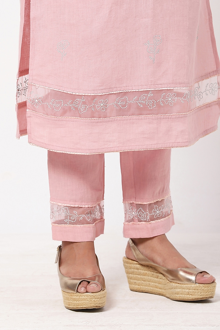 Flamingo Linen Pants by Kaveri at Pernia's Pop Up Shop