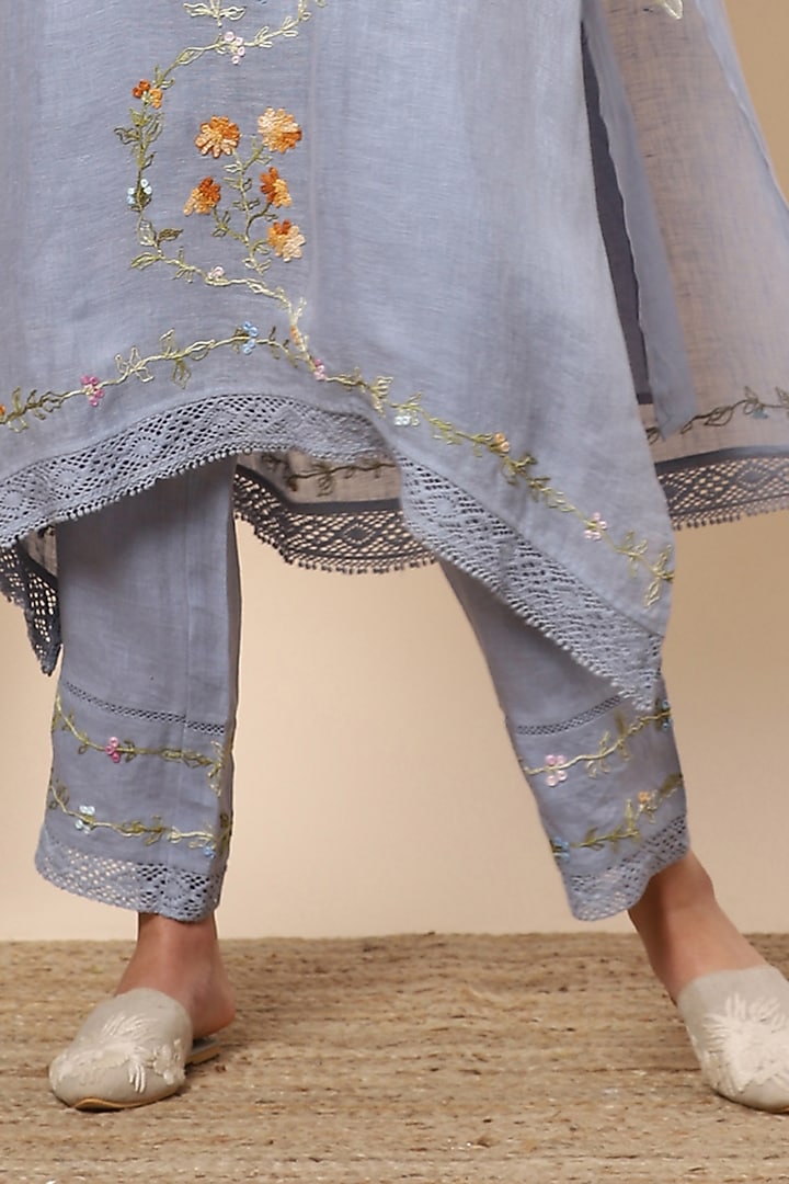 Star Embroidered Pants by Kaveri at Pernia's Pop Up Shop