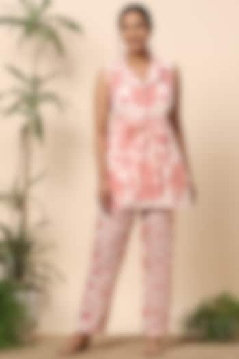 Nude Hand-Printed Jacket by Kaveri at Pernia's Pop Up Shop