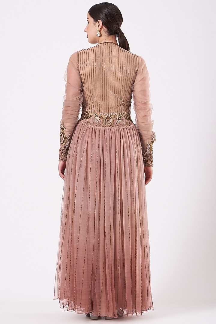 Rose Dust Embellished Wedding Gown by Kartikeya at Pernia's Pop Up Shop