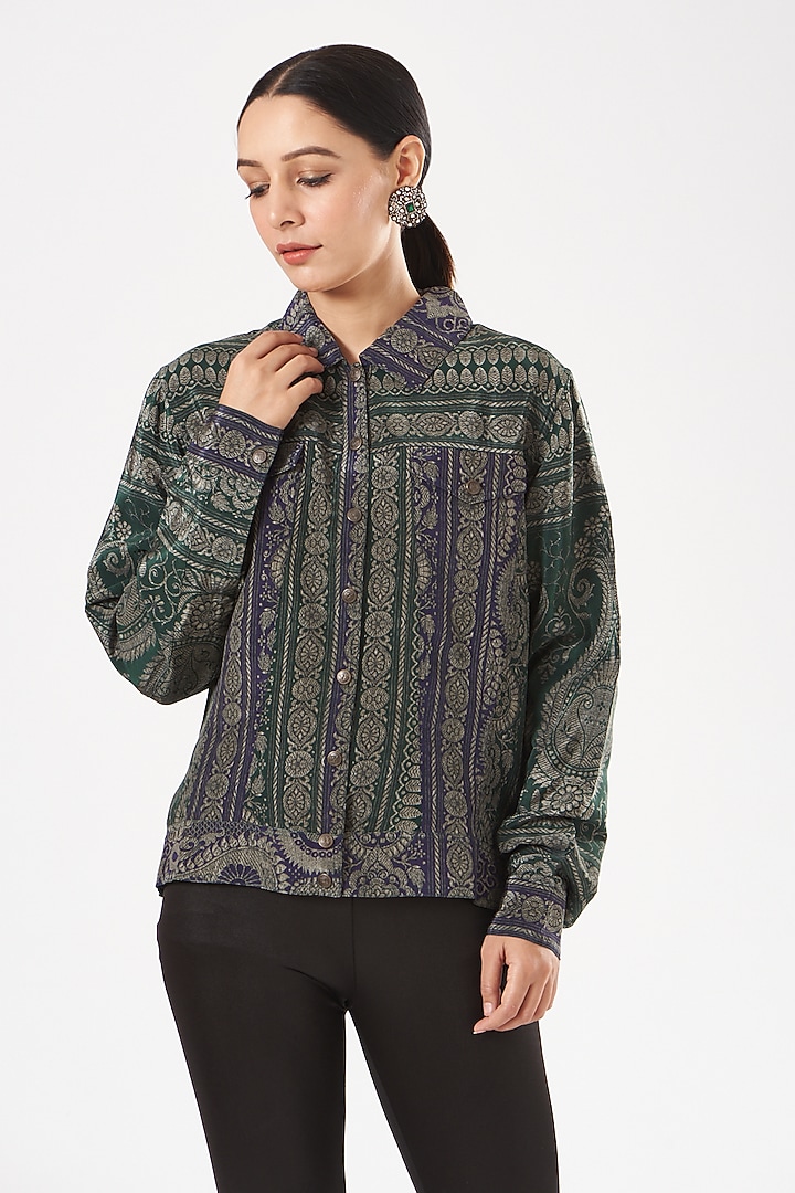 Multi-Colored Printed Jacket by Kartikeya at Pernia's Pop Up Shop