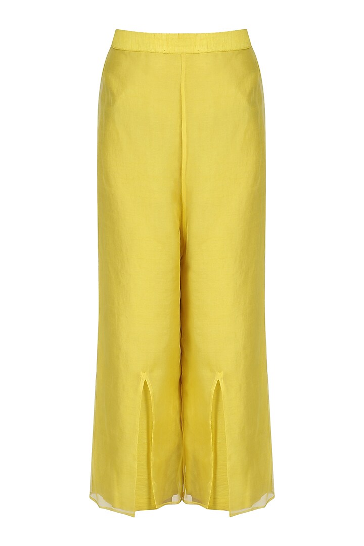 Yellow embroidered tunic with pants available only at Pernia's Pop Up Shop.