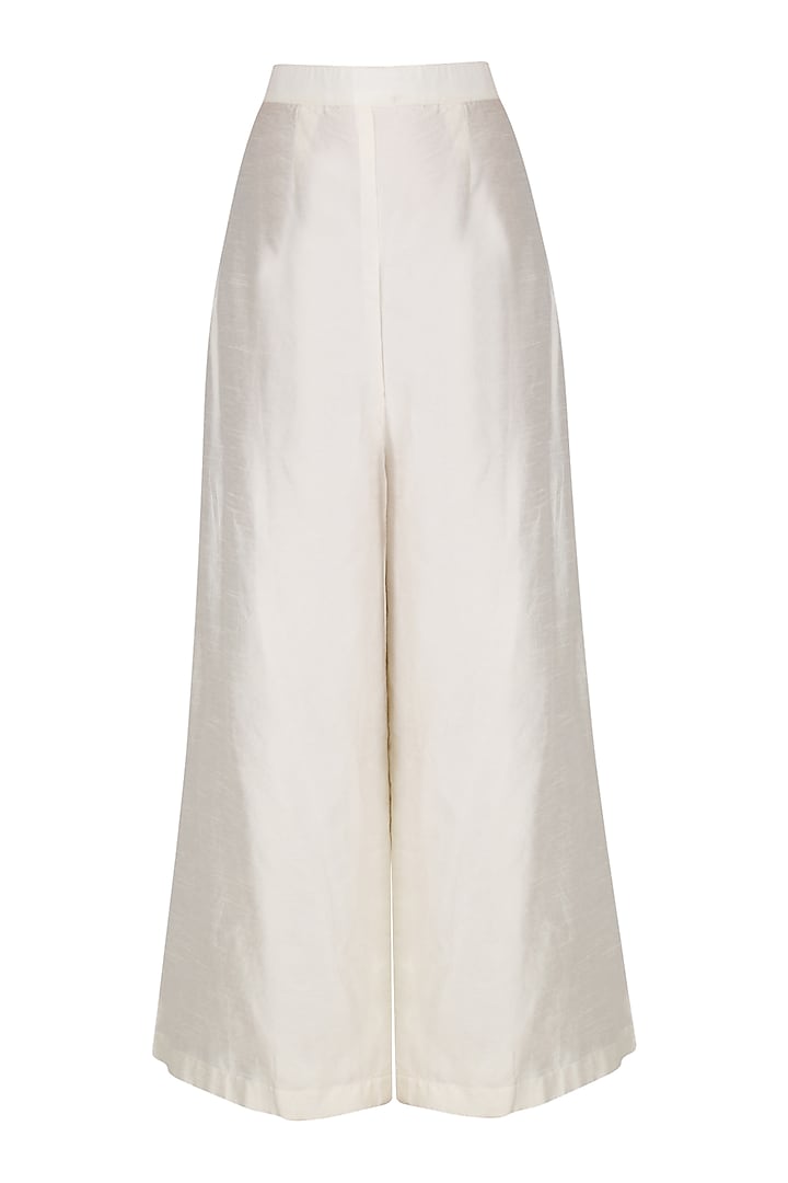 Burnt orange embroidered tunic with palazzo pants available only at Pernia's Pop Up Shop.