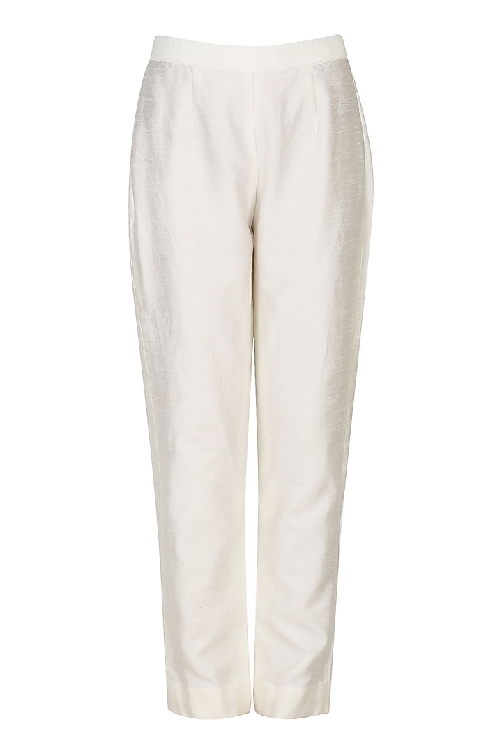 Blush pink embroidered tunic with palazzo pants available only at Pernia's Pop Up Shop.