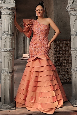 peach engagement dresses 2024 Trend: Peach Wedding & Bridesmaid Dresses, Shoes & Makeup