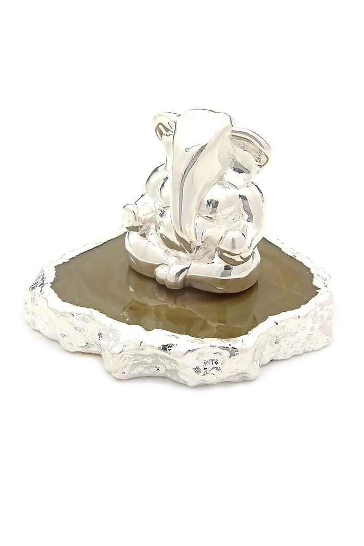 Silver Ganesh Idol In Sterling Silver by  La Belle Vie (LBV)