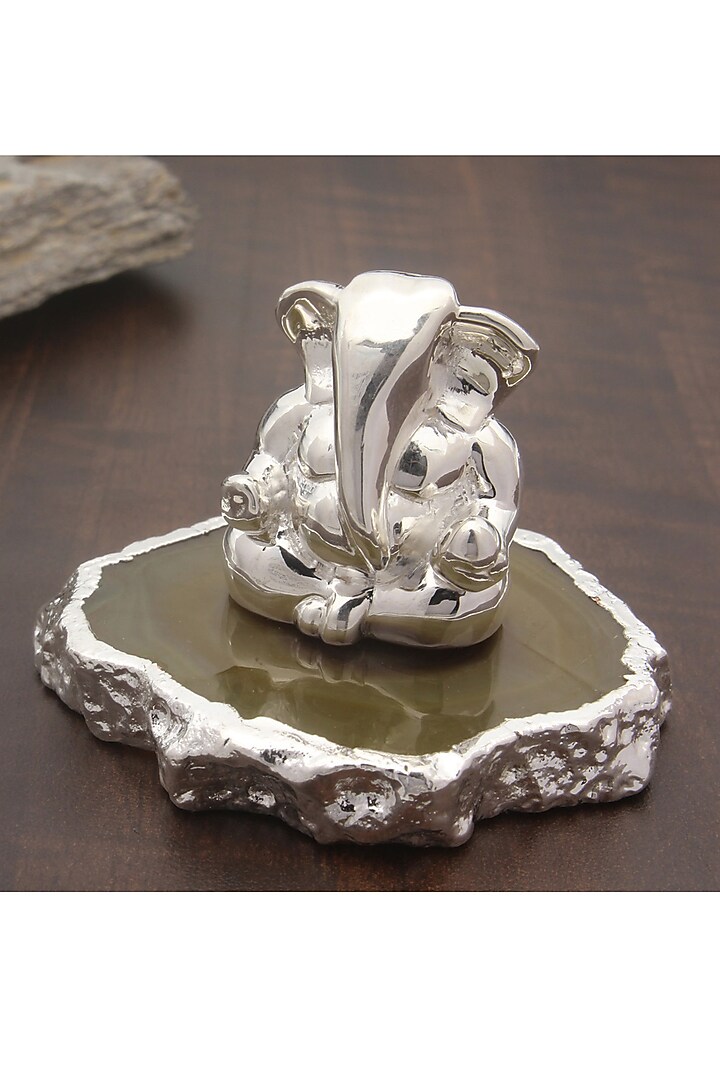 Silver Ganesh Idol In Sterling Silver by La Belle Vie (LBV) at Pernia's Pop Up Shop