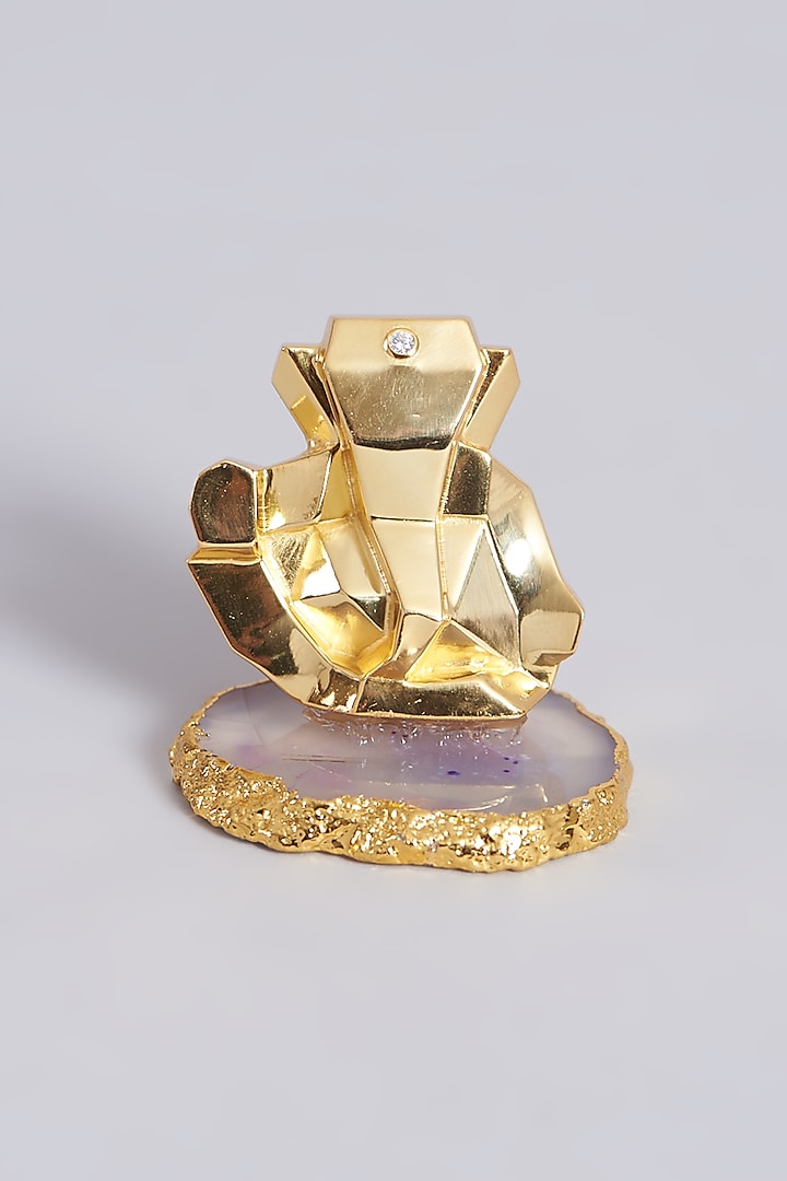 Gold Plated Lord Ganesha Sculpture by  La Belle Vie (LBV)